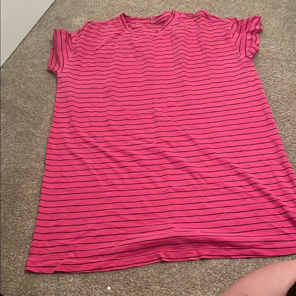 Old Navy Pink and Orange Boxy Short Sleeve Tee